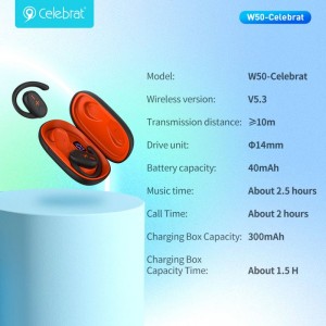 नवीन आगमन सेलिब्रेट W50 HIFI साउंड क्वालिटी OWS इअरफोन्स