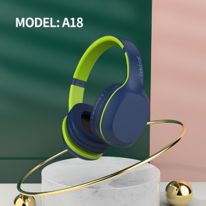 Wholesale Best Green Headphones Factories –  Best Wholesale Price Celebrat A18 Noise Cancelling BT Headset with  Deep Bass – YISON