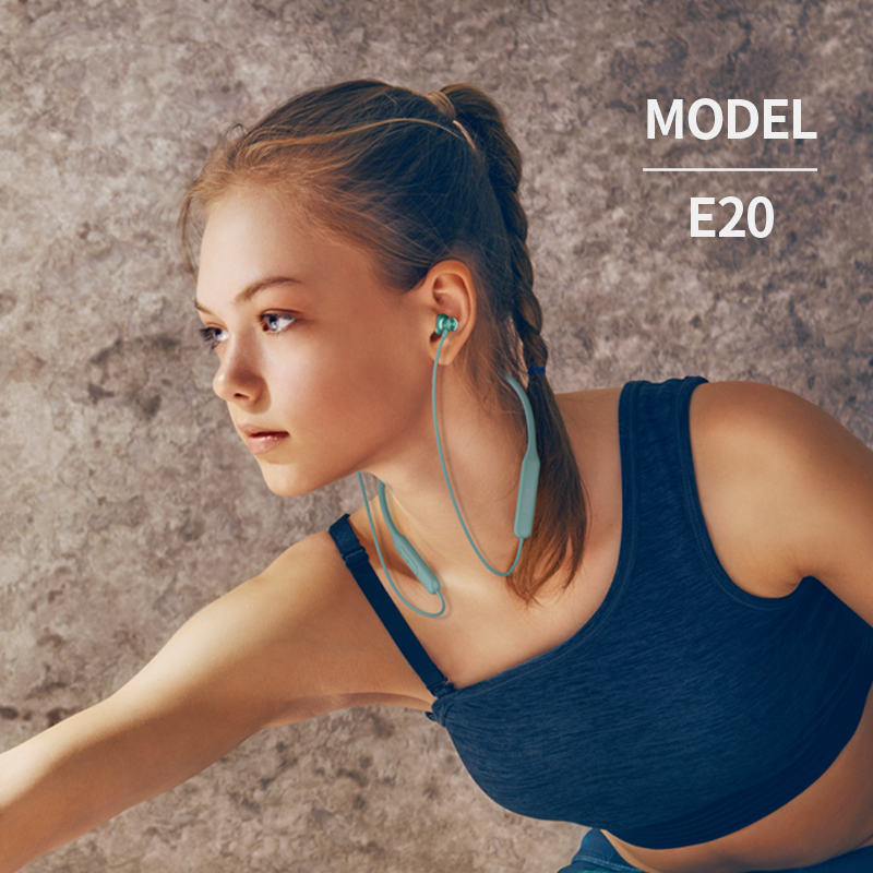 Yison E20 new arrival wireless neckband in ear earphones headphones earbuds with type-c charging port