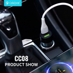 Celebrat New Arrival Multifunctional Car Charger CC-08