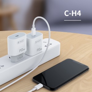 High Quality Celebrat C-H4-US Portable Type-C 20W Quick Adapter Charger