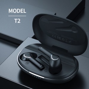 Трговија на големо YISON TWS-T2 слушалки со паметна контрола Стерео звук со длабок бас слушалки за спорт