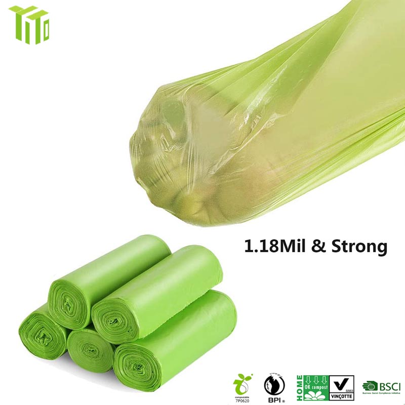 100% Compostable & Biodegradable PLA + PBAT Trash Bags | YITO