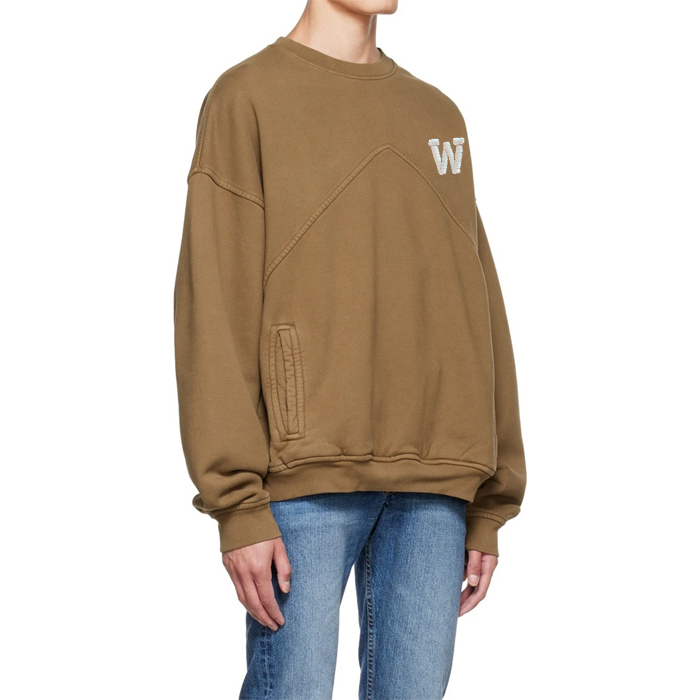 Streetstyle Oversized Brown Embroidery Fleece Sweatshirt Featured Image