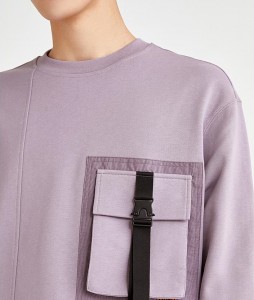 Trendy Urban Sweatshirt Lavender Oversized Sweatshirts