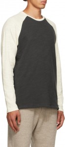 Classic Raglan Long Sleeve Flame Cotton Jersey T-Shirt