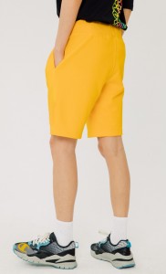 Urban Style Men Cotton Casual Sweatshorts Yellow Sweatpants