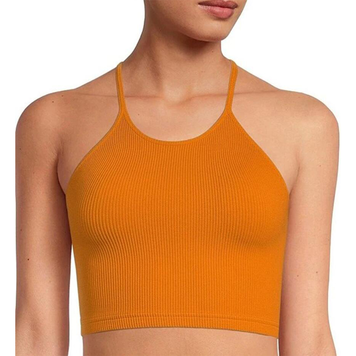 Chic Cropped Scoop High Neck Run Tank Sports Bra Featured Image