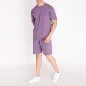 Lightweight Terry Cotton T-shirt and Shorts Tracksuit