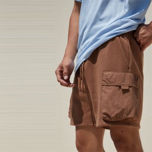 Summer Collection Men Fleece Cargo Sweat Shorts