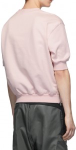 Custom Lantern Short Sleeve Fleece Pink Sweatshirt