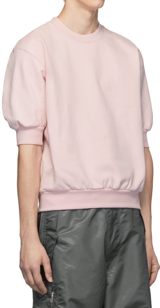 OEM Customized Blue Graphic Sweatshirt - Custom Lantern Short Sleeve Fleece Pink Sweatshirt  – Yiwan