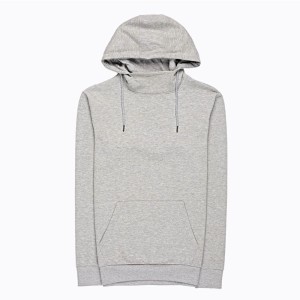 Men Autumn Warm Terry Hoodie with Stand-up Collar