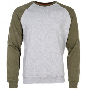 Classic Men’s Two-tone Long Sleeve Raglan Sweatshirt