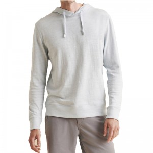 Reasonable price for Pullover Zip Hoodie - Casual Men Lightweight Organic Slub Cotton Hoodie – Yiwan