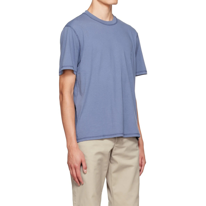 Basic Style Cotton Jersey Tee Overlock Stitch T-Shirt Featured Image