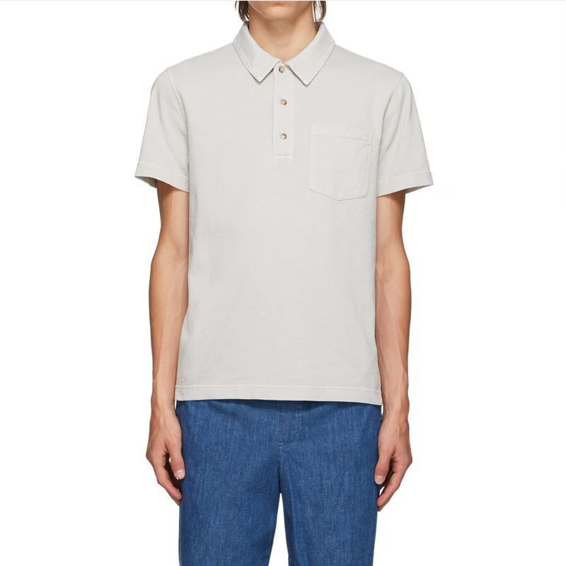 Short sleeve cotton jersey polo shirt (1)