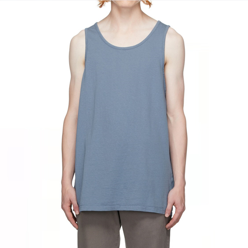 Personlized Products Oversizes T Shirt - Custom Deep Armhole Sleeveless T-shirt Cotton Jersey Tank Tops – Yiwan