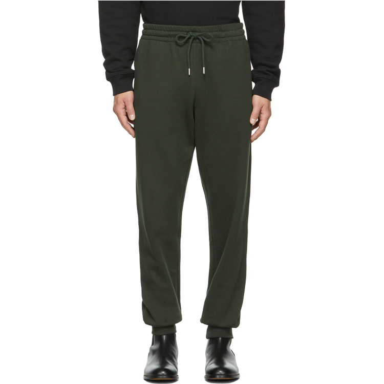 Chic Men Dark Green Terry Pockets Jogger Lounge Pants Featured Image
