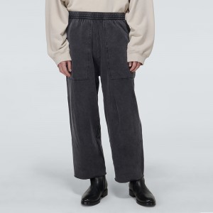 Street Style Men Cropped Cotton Sweatpants