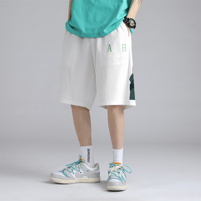 Cheer up Cotton Blend Embroidery Printed Sports Shorts Featured Image