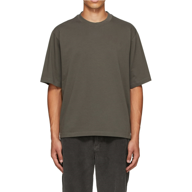 Factory Cheap Hot Oversized Full Sleeve T Shirt - Custom Ribbed Crewneck Cotton Jersey Boxy T-shirts – Yiwan