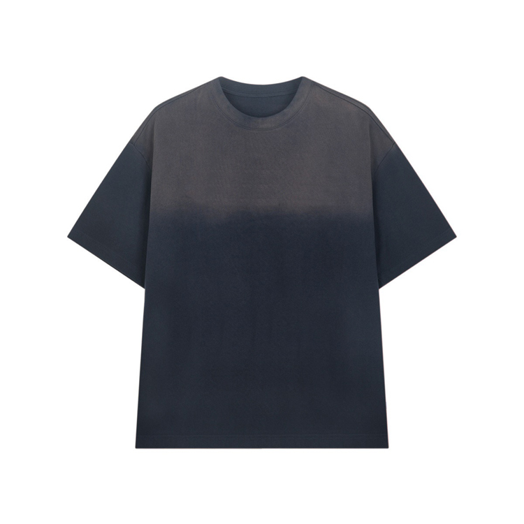 Street Style Men Dip-dye Washed Heavy Cotton T-shirts Featured Image