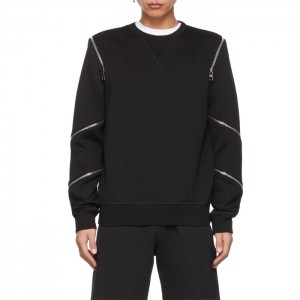 Factory Cheap Hot Zip Mock Neck Sweatshirt - Hip Hop Style Zip Around Sleeve Neoprene Sweatshirts – Yiwan