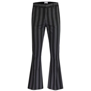 Effortless Men Fashion Stripe Bellbottom Trousers