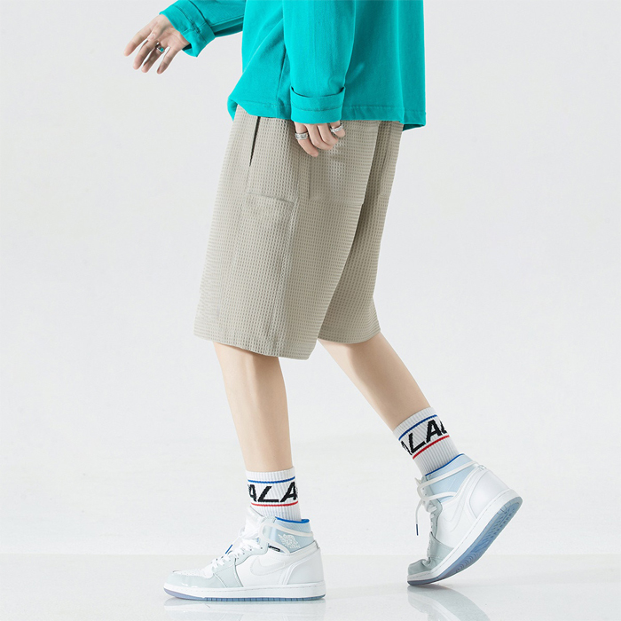 Factory Promotional Loose Fit Yoga Pants - Causal Overiszed Summer Shorts Waffle Sports Shorts – Yiwan