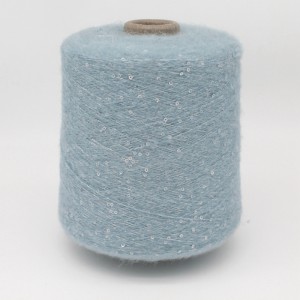 Attractive Price Factory Direct Supplying Sequin Brush Yarn Sequined On Yarn For Crocheting
