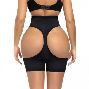 Plus Size 6XL Waist Trainer Tummy Control Panties Butt Lifter Body Shaper Lace Open Buttocks Hooks Shapewear For Women