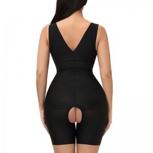 High Waist Tummy Control Full Body Shaper Open bust Lace Bodysuits Butt Lifter Panty For Women