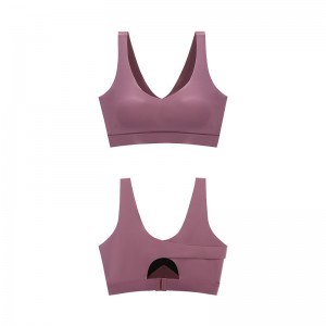 Sports Bra Top Fitness Women Breathable Seamless Yoga Bra Padded Running Tops Workout bright color sports bra