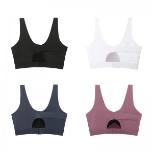 Sports Bra Top Fitness Women Breathable Seamless Yoga Bra Padded Running Tops Workout bright color sports bra