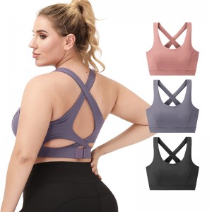 Hot Selling Push Up High Impact Sports Bra Sexy Running Breathable Gym Bra Leggings And Sports Bra Set