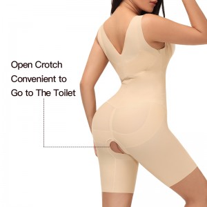 High Waist Tummy Control Full Body Shaper Open bust Lace Bodysuits Butt Lifter Panty For Women