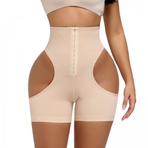 Plus Size 6XL Waist Trainer Tummy Control Panties Butt Lifter Body Shaper Lace Open Buttocks Hooks Shapewear For Women