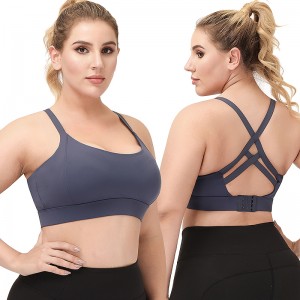 Wholesales High Impact Support Shockproof Sports Bra Gym Clothing Women Plus Size Yoga Bra