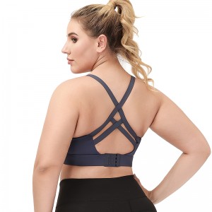 Wholesales High Impact Support Shockproof Sports Bra Gym Clothing Women Plus Size Yoga Bra