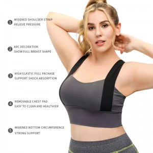 Hot Selling Bralette Seamless Top Yoga Vest Sports Bra Running Gym High Impact Push Up Training Sports Bras For Women
