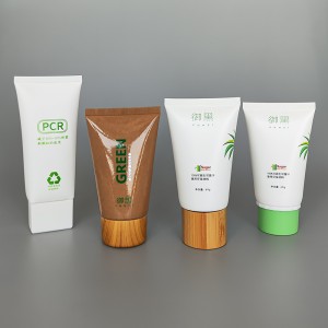 Packaging Facial Cleansing Body Lotion Spa Cosmetic Tube Eco-friendly 100% Recycle PCR cosmetic packaging container