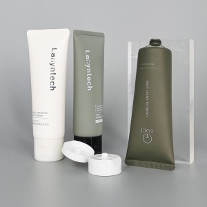 hot 30ml 50ml and 100ml pe biodegradable cosmetic tube stock plastic tube hand cream Facial cleanser tube