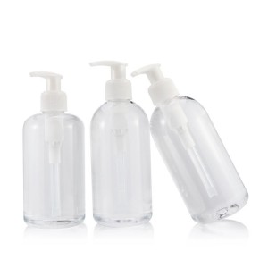 100 150 200 500 ml big amber cream packaging container empty health care plastic bottles with lotion pump