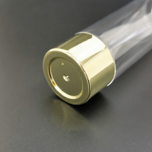 luxury cosmetics clear ABS plastic airless lotion serum cream spray pump twist bottle