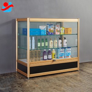 Mobile phone shop interior design display cabinet glass store display showcase