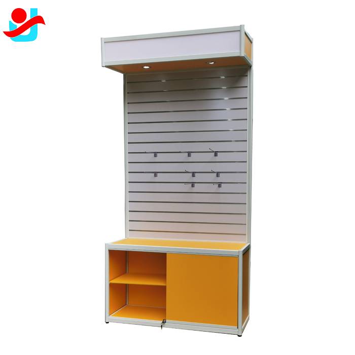 Best-Selling Supermarket Display Counter - Hanging slatwall display cabinet used for mobile phone accessories – Yujin detail pictures