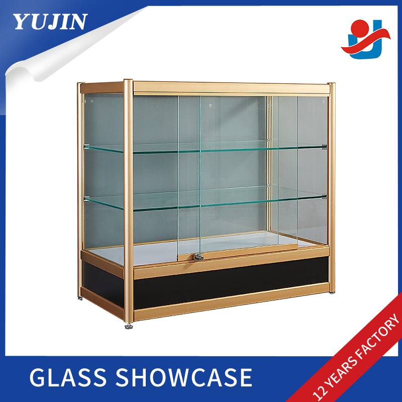 Factory wholesale Aluminum And Glass Display Cabinets - Mobile phone shop interior design display cabinet glass store display showcase – Yujin