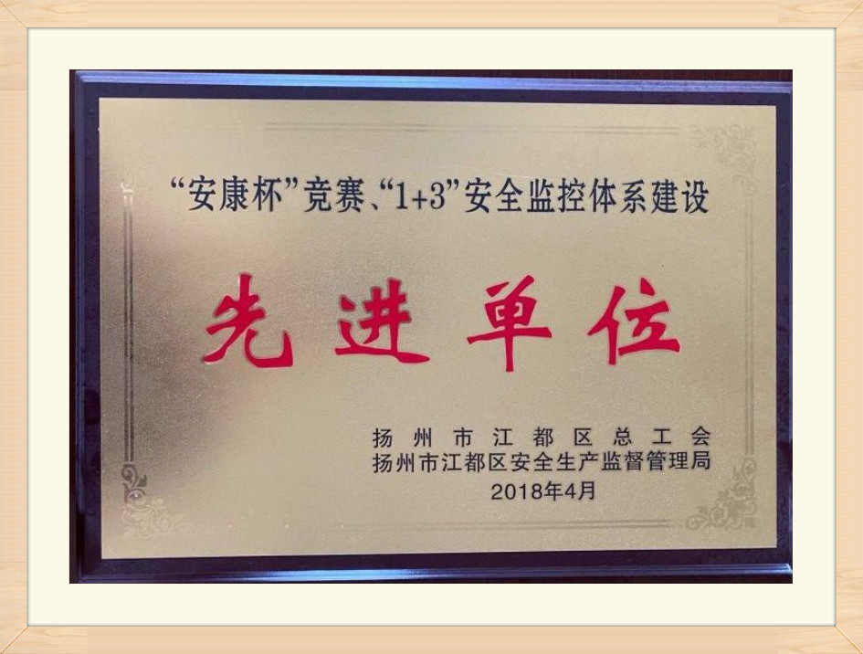 2018 Jiangdu District príkladná organizácia
