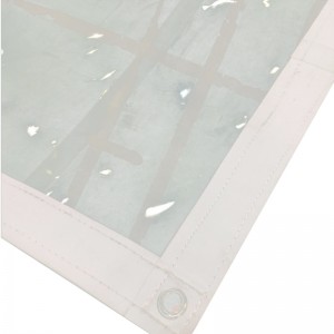 Kraftig klar vinylplast presenning PVC presenning klar presenning 6